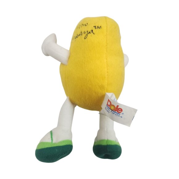 1999 Set Of 4 Dole Fruit Plush Characters Pineapple Cranberry Banana & Papaya 7" - Picture 9 of 16